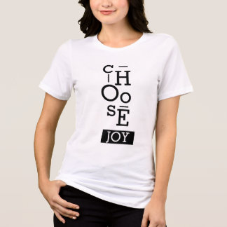 T-shirt En Tri-matière Choisissez le T-shirt motivant Joy
