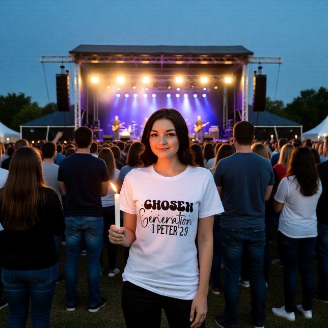 T-shirt En Tri-matière Chosen Generation 1 Peter 2:9 Affirmation (Créateur téléchargé)