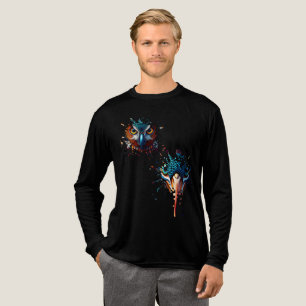 T-shirt En Tri-matière 🦉 Chouette Mystique en Art de Projection - Fanta