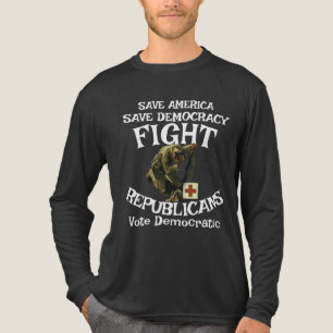 T-SHIRT EN TRI-MATIÈRE CHRÉTIEN DHS CBP ICE TSA DIEU BIBLE ÉVANGÉLIQUE T