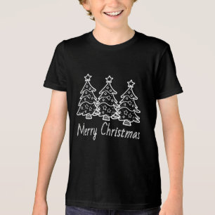T-SHIRT  EN TRI-MATIÈRE CHRISTMAS DESIGNER T SHIRT