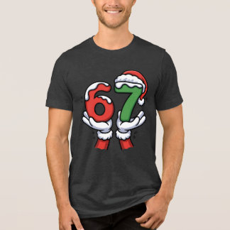 T-shirt En Tri-matière Christmas Santa Hand 67 6 7 