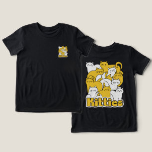 T-shirt En Tri-matière Chubby Kitties Design - Cat Art adorable