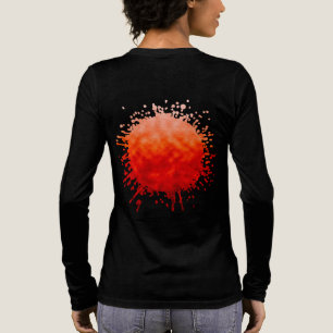 T-shirt En Tri-matière Chute de Feu Cramoisi