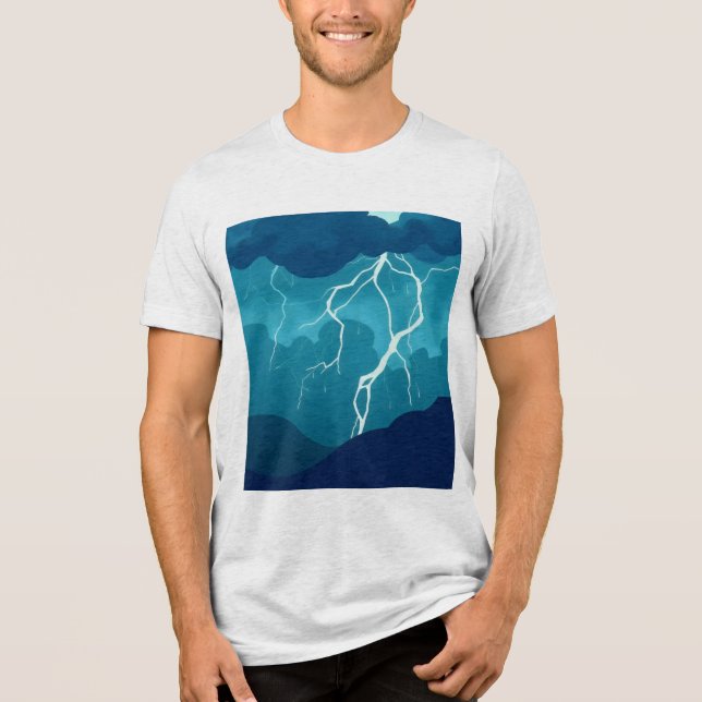 T-shirt En Tri-matière ciel orageux (Recto)