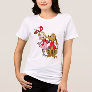 T-shirt En Tri-matière Cindy Lou Who et Max le Chien