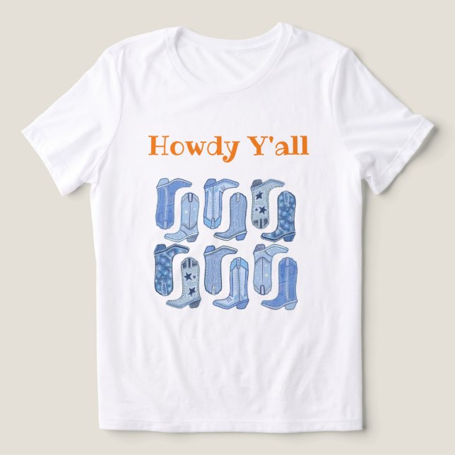 T-shirt En Tri-matière CISV Austin Howdy Y'all Femmes (Design Recto)
