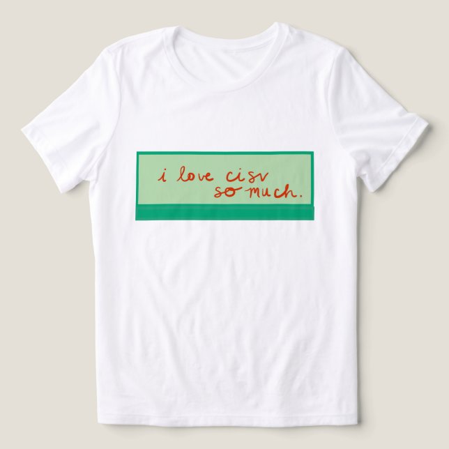 T-shirt En Tri-matière CISV Austin "J'aime CISV tellement." Pour femme (Design Recto)