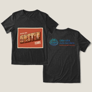 T-shirt En Tri-matière CISV Austin Salutations pour femmes