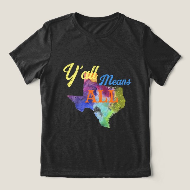 T-shirt En Tri-matière CISV Austin "Y'all Means All" Femmes (Design Recto)