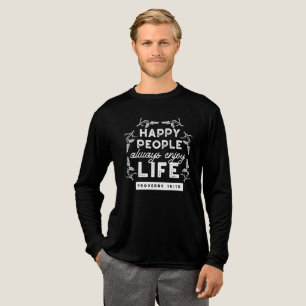 T-shirt En Tri-matière Citation chrétienne inspirante de Proverbes 15:15