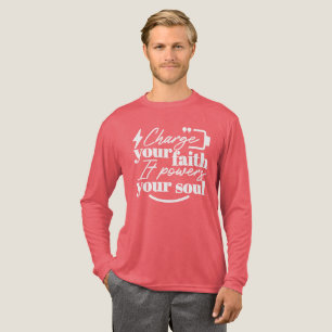 T-shirt En Tri-matière Citation Chrétienne Motivationnelle – Rechargez Vo