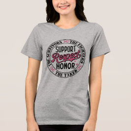 T-shirt En Tri-matière Citation complémentaire sur le cancer du sein