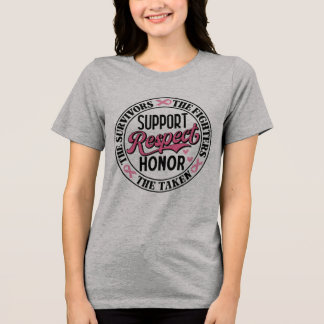 T-shirt En Tri-matière Citation complémentaire sur le cancer du sein