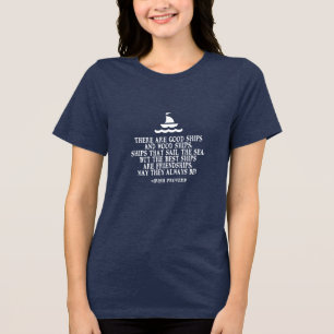 T-shirt En Tri-matière Citation d'amitié irlandaise sous voile bon navire