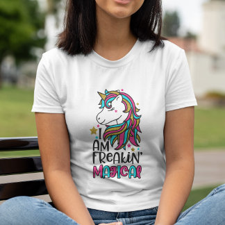 T-shirt En Tri-matière Citation de licorne magique