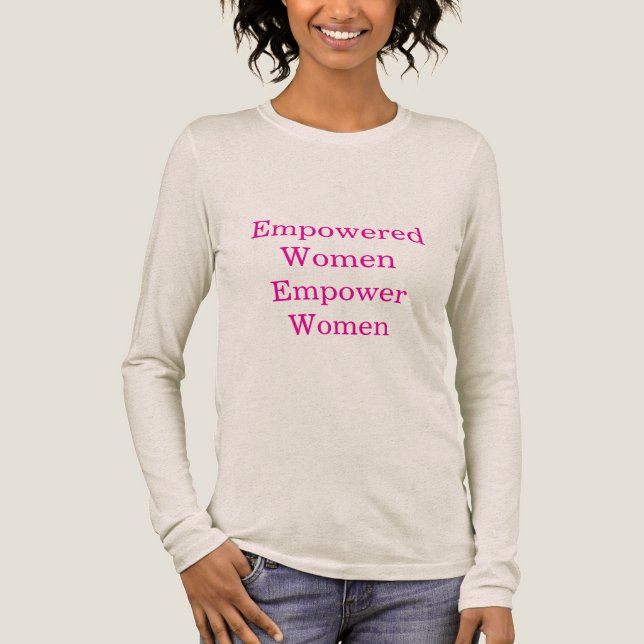 T-shirt En Tri-matière Citation féministe Bella+Canvas Femmes (Recto)