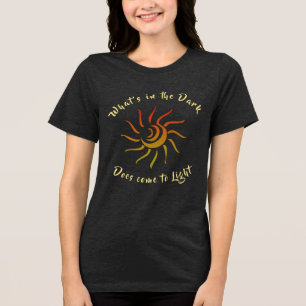 T-shirt En Tri-matière Citation inspirée de Sunshine Sun Light Dark