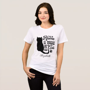 T-shirt En Tri-matière Citation Jouée Personnalisée Accueil est l'endroit