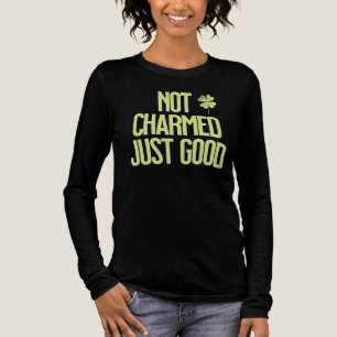 T-shirt En Tri-matière Citation Pas Enchanté Juste Bon Shamrock