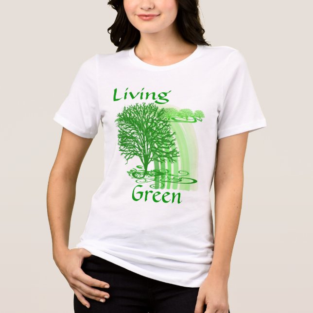 T-shirt En Tri-matière Citations d'inspiration vertes vivantes (Recto)