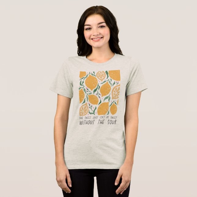 T-shirt En Tri-matière Citations Florales Bohèmes (Recto plein)