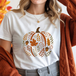 T-shirt En Tri-matière Citrouille automne