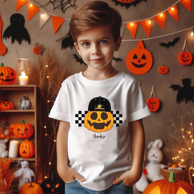T-shirt En Tri-matière Citrouille Dude Toddler Retro Boys Halloween Autom (Pumpkin Dude Toddler Retro Boys Halloween Fall Tri-Blend Shirt)
