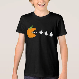 T-shirt En Tri-matière Citrouille Manger Ghost Gamer Halloween Hommes Fem