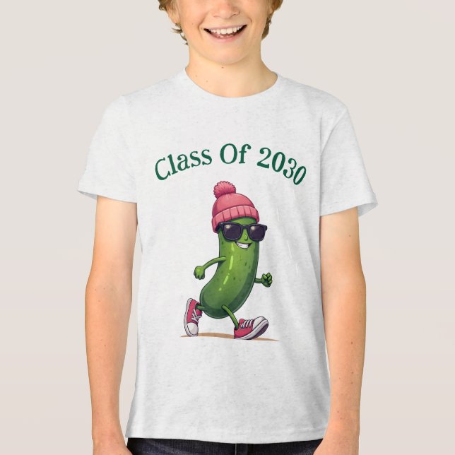 T-shirt En Tri-matière Classe Personnalisée De 2030 (Recto)