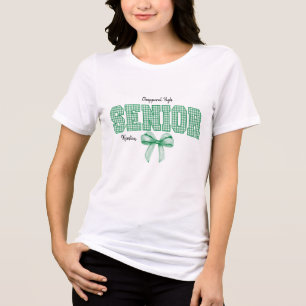 T-shirt En Tri-matière Classe supérieure de 2026 nœud gingham vert