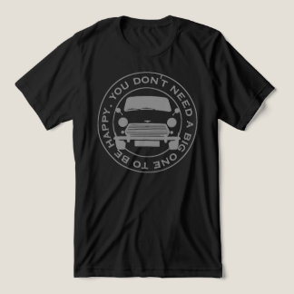 T-shirt En Tri-matière Classic Mini Car original 1960's tag line.