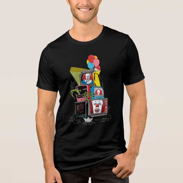 T-shirt En Tri-matière Classic Pennywise TV Stack - You'll Float Too (Recto)