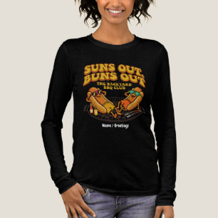 T-shirt En Tri-matière Club de BBQ de jardin Groovy Suns Out Buns Out Drô