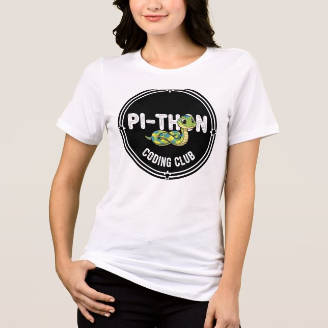 T-shirt En Tri-matière Club de programmation Python Programmeur (Recto)