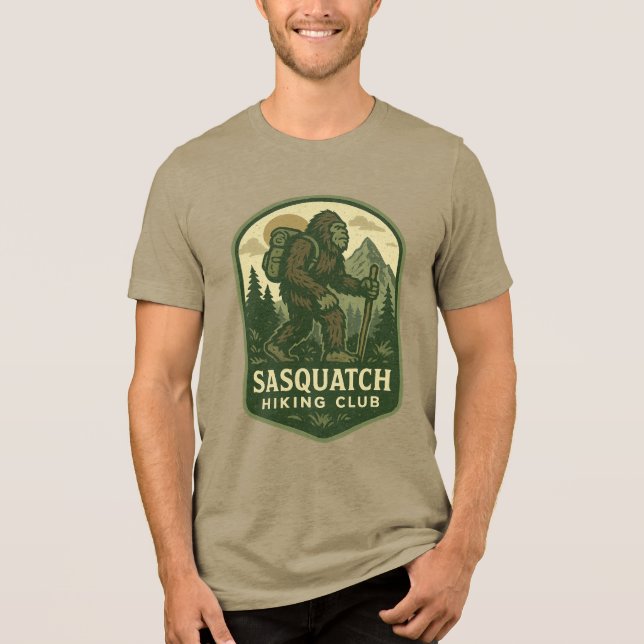T-shirt En Tri-matière Club de Randonnées Sasquatch (Recto)