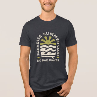 T-shirt En Tri-matière Club d'été Rétro Vagues Paradis