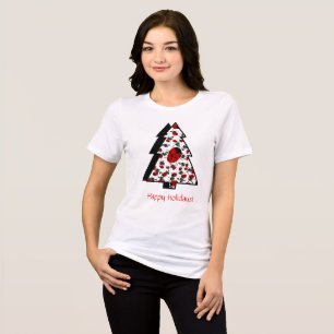T-SHIRT  EN TRI-MATIÈRE COCCINELLES
