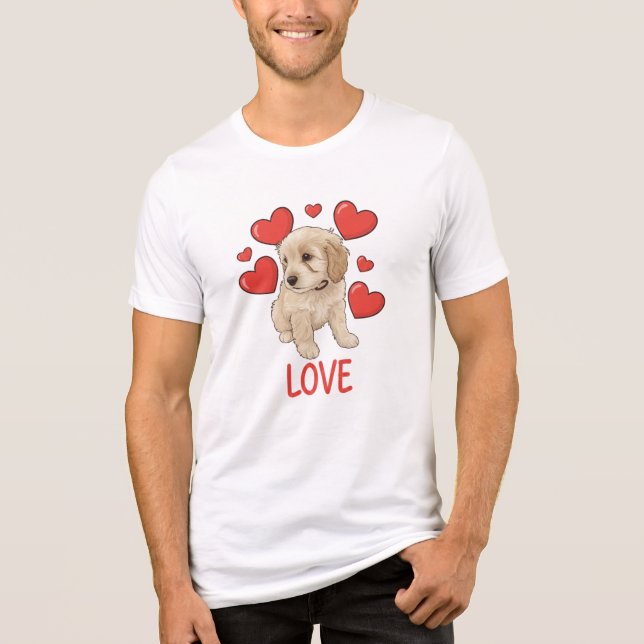 T-shirt En Tri-matière Cockapoo Love (Recto)