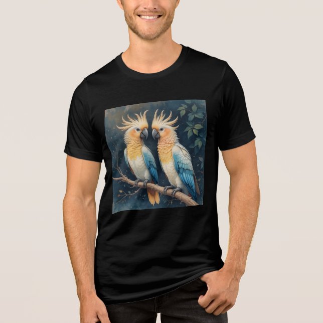 T-shirt En Tri-matière Cockatoo Parrot Couple (Recto)