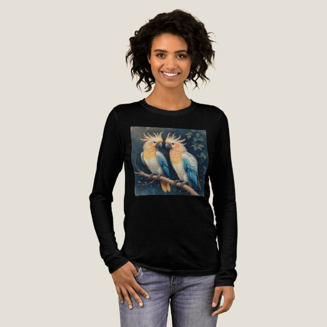 T-shirt En Tri-matière Cockatoo Parrot Couple (Recto complet)
