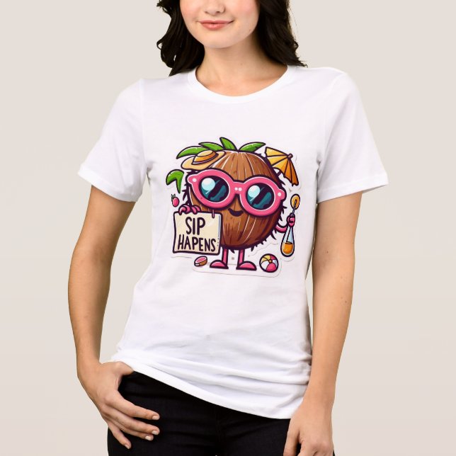 T-shirt En Tri-matière coco sans soleil (Recto)