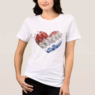 T-shirt En Tri-matière "Cœur USA"