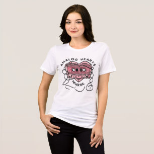 T-shirt En Tri-matière Cœurs analogiques ne meurent jamais cassette