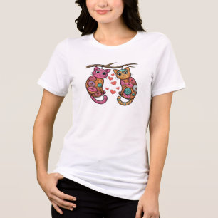 T-shirt En Tri-matière Coeurs de chats