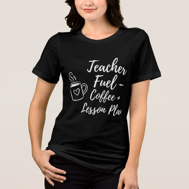 T-shirt En Tri-matière Coffee and Lesson Plans Cute for Students (Recto)