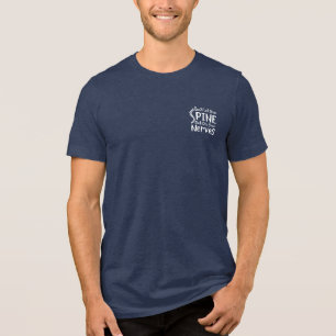 T-shirt En Tri-matière Colonne vertébrale Tape sur les Nerfs Chiropracteu