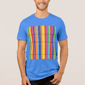 T-shirt En Tri-matière Colorful Geometric Rainbow Grid Pattern T-Shirt |