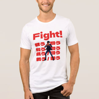 T-shirt En Tri-matière Combattant avec style d'anime rétro des années 90