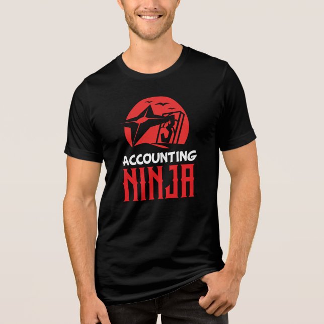 T-shirt En Tri-matière Comptabilité amusante Ninja CPA Finance Expert Nou (Recto)